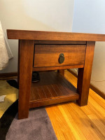 Wood End table
