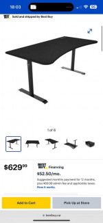 Arozzi Arena Desk (No Table Top Mat)