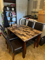 Dining set and larg coffee table