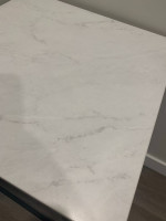 Marble-Style Finish, Square Accent Table / End Table - Great Condition