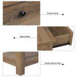 35.4'' Console Table with Drawers and Cabinet
