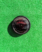 6" Asian Dark Brown Wood Round Circle Table Top Vase Stand Display