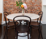 42" calacatta marble top for Saarinen dining table