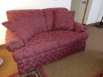 Ashley Flex Steel 2-piece Sofa Couch set in Burgundy