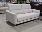 New! Grey Top Grain Leather Sofa