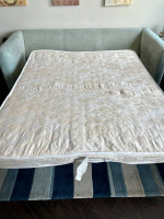 Sofa with Queen size sofa bed - light grey color