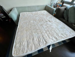 Sofa with Queen size sofa bed - light grey color