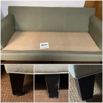 Light Sage Green Couch. Sofa