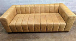Forte Channeled Leather Sofa by CB2