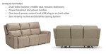 NEW REDUCTION * LIKE NEW!FLEXSTEEL-RECLINING LEATHER SOFA