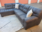 *FREE DELIVERY* ASHLEY FURNITURE CHARCOAL GRAY SECTIONAL SOFA* Hablo Español*
