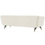 High-end cream velvet sofa