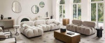 Stunning Bubble Designer sofa/sectional 2PC starts at