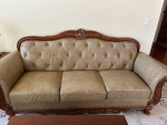 Italian Leather Sofa + Armchair