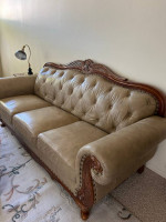 Italian Leather Sofa + Armchair