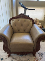 Italian Leather Sofa + Armchair
