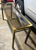 Beautiful Brass/Glass Entrance way/Sofa TABLE - Good condition
