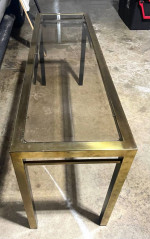 Beautiful Brass/Glass Entrance way/Sofa TABLE - Good condition