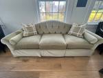 Beautiful Baker Furniture Velvet Sofa in VG Condition