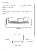 Rove concepts Nico Sofa - Free local Delivery