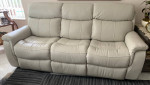 Power recliner Leather sofa