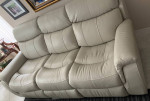 Power recliner Leather sofa