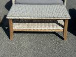 Gorgeous Broyhill Rattan Conversation Set Sofa, 2 Oversized Chairs, Co