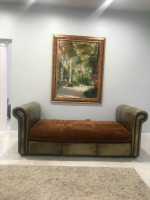 Genuine Alligator Leather Sofa Daybed