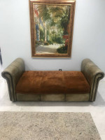 Genuine Alligator Leather Sofa Daybed