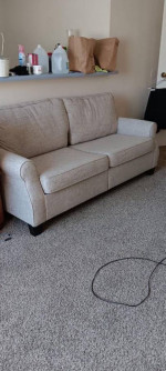 Sofa, recliner, computer table, break fast table snd 2 chairs. All furnishing li