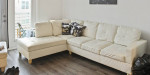 Sectional Sofa Set With Ottoman