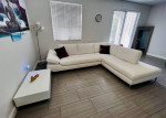White sectional sofa