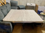 LA Z Boy Queen Sleeper Sofa w/Chaise Lounger