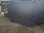 Leather sofa, wide angle