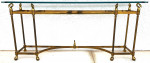 Maison Jansen LaBarge Style Swan Console Sofa Table
