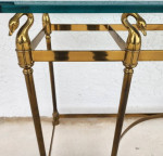 Maison Jansen LaBarge Style Swan Console Sofa Table