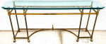 Maison Jansen LaBarge Style Swan Console Sofa Table