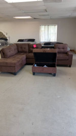 Sectional sofa Chocolate