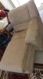 Suede End-Sofa