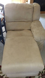 Suede End-Sofa