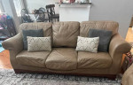 Leather Sofa, Loveseat, Chair and Ottoman