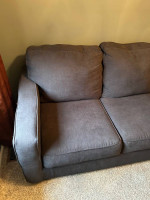 GRAY FULL SIZE SLEEPER SOFA WITH PULLOUT BED