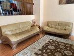 Living Room Leather Sofa + Loveseat Set