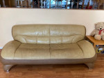 Living Room Leather Sofa + Loveseat Set
