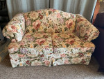 SOFA LOVESEAT SPRING FLORAL COLORS CAMEL BACK EXCELLENT CONDITION