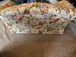 SOFA LOVESEAT SPRING FLORAL COLORS CAMEL BACK EXCELLENT CONDITION
