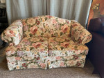 SOFA LOVESEAT SPRING FLORAL COLORS CAMEL BACK EXCELLENT CONDITION