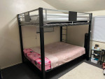 BunkBed In Great Condition With Sofa On Bottom Bunk (Can Lay Flat Into Mattress)