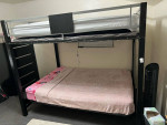 BunkBed In Great Condition With Sofa On Bottom Bunk (Can Lay Flat Into Mattress)