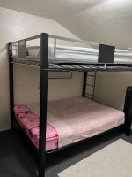 BunkBed In Great Condition With Sofa On Bottom Bunk (Can Lay Flat Into Mattress)